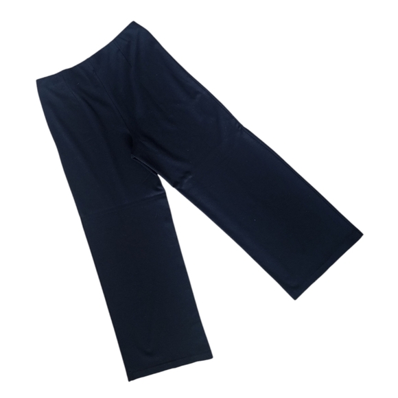 J. Jill Pull-on Knit Ponte Pants Size Small Petite Black Straight Leg Cropped. - Picture 2 of 6